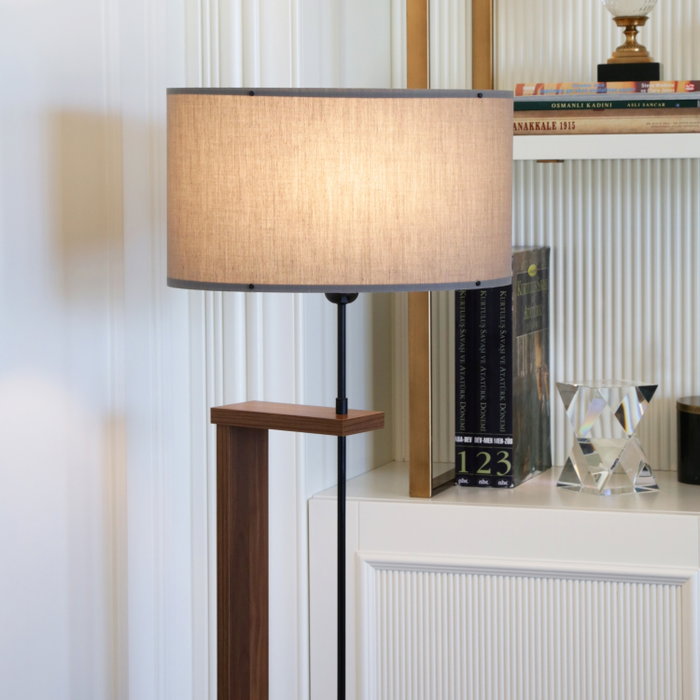 Opviq AYD-3132 Lámpara de Pie de Madera Gris Oscuro Opviq AYD-3132 Lámpara de Pie de Madera Gris Oscuro